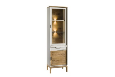 GRANADA VITRINE 1D MIT BELEUCHTUNG LINKS - GRA.031.0X