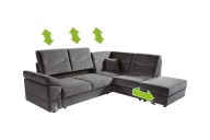 Ecksofa Salsa Trend (mit angeschlossenem Sitzpuff)