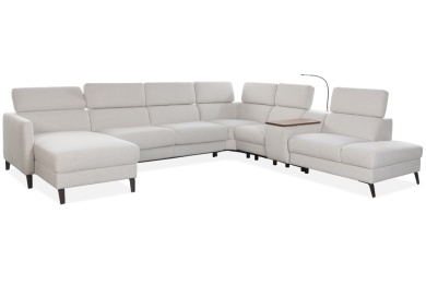 Ecksofa Tulipano  U-förmiges (mit Bar und elektrischer Relaxfunktion)